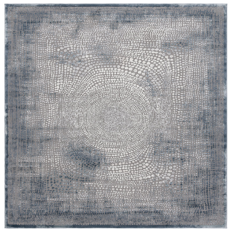 Bobak Performance Abstract Rug, Square 6'7"
