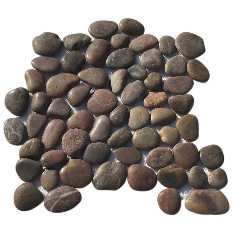 Pebble Random Sized Tile in Red
