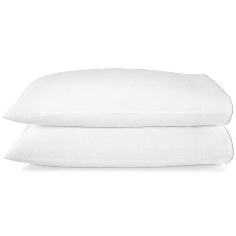 Melody 420 Thread Count Egyptian-Quality Cotton Sateen Pillowcase, White, King