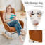 Chaise berçante rembourrée Teddy avec dossier haut, poche latérale et base lisse-1516616264