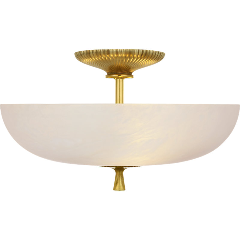 Aerin 3 - Light Semi Flush Mount, Antique-Burnished Brass