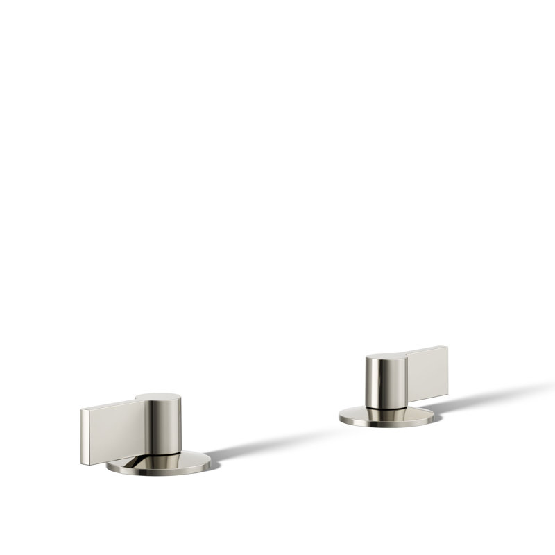 Components Bathroom Sink Handles With Lever Design, Polished Nickel