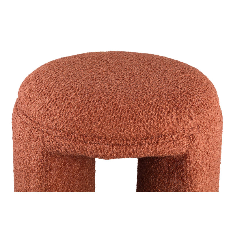 Chazmon 38cm Wide Pouffe Ottoman, Rust