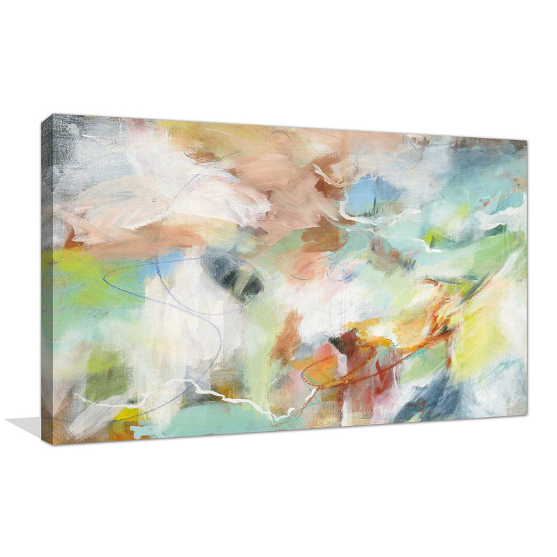 Possibilités - Peinture, Toile tendue, H 36 po x l 60 po x P 1,5 po