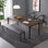 Rectangular dining table for home use