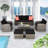 6 Piece Sofa Seating Group With Cushions-122026364