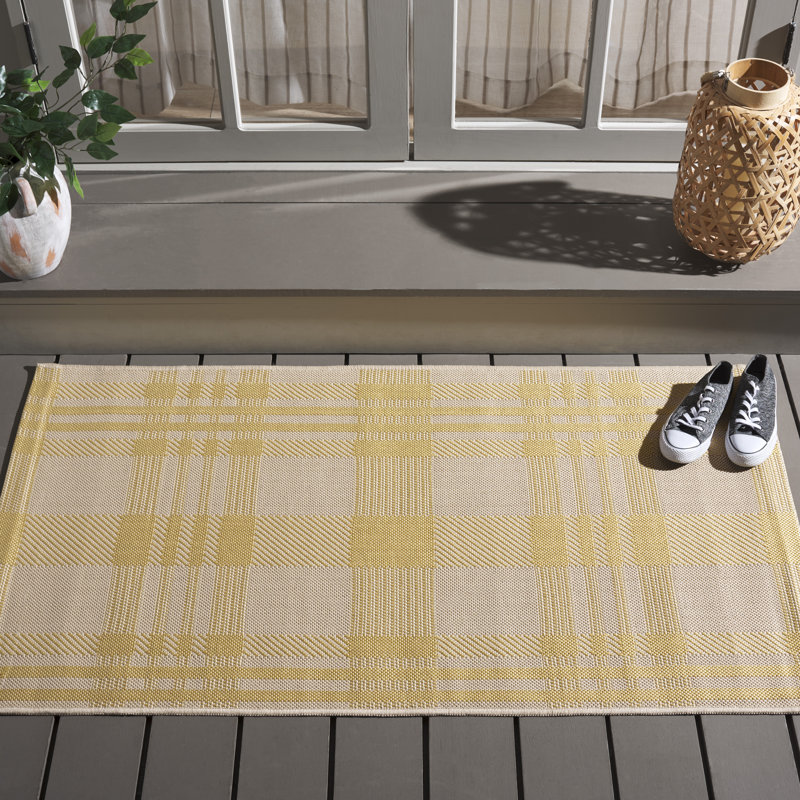 Tapis intérieur / extérieur abstrait Alitta Performance, Rectangle 2 pi 7 po x 5 pi