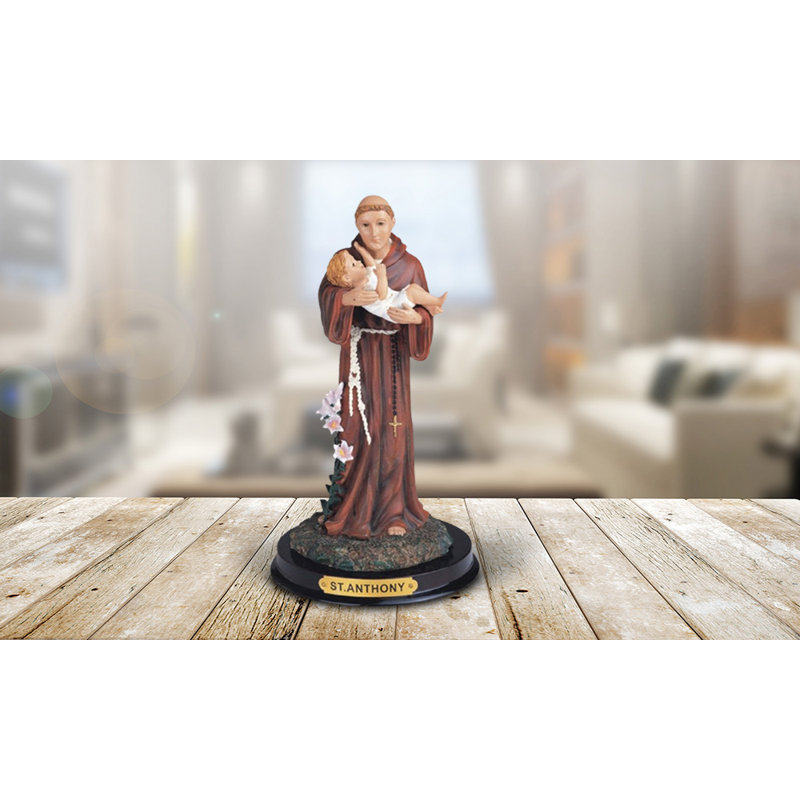 Figurine Saint-9 tenant un enfant Jésus