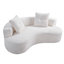 Canapé modulaire en lin avec pieds en métal, canapé 3 places avec configuration en L personnalisable pour petits appartements - mi-ferme, assemblage facile-1998568122