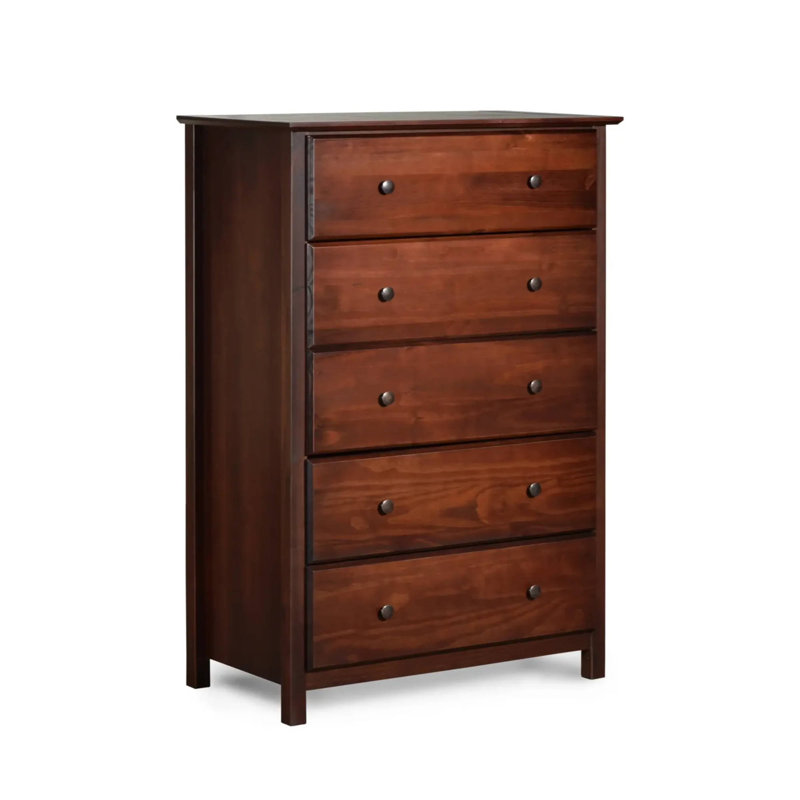 Shaker Bedroom Set (5-Piece), Cherry, Twin
