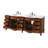 84 inch Double Bathroom Vanity in Teak-889093275