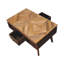 Lawford Solid Wood Four Leg Coffee Table with Storage