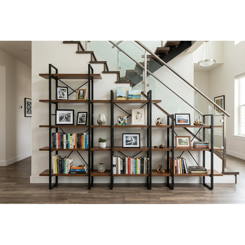 Bookcase, Walnut/Black