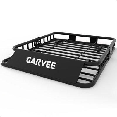 Panier de toit universel de 64 po x 39 po, porte-bagages d'une capacité de 200 lb, porte-bagages de toit robuste, panier de porte-bagages supérieur pour VUS, camions, véhicules