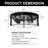 Cinar Glass Flush Mount