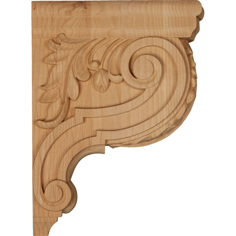 Corbeau Hudson Acanthus, Aulne, H 12 po x l 3,5 po x P 9 po