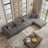 Michelyn 120.5"W 5 - Piece Corduroy Modular Sectional Sofa with Ottoman-621066376