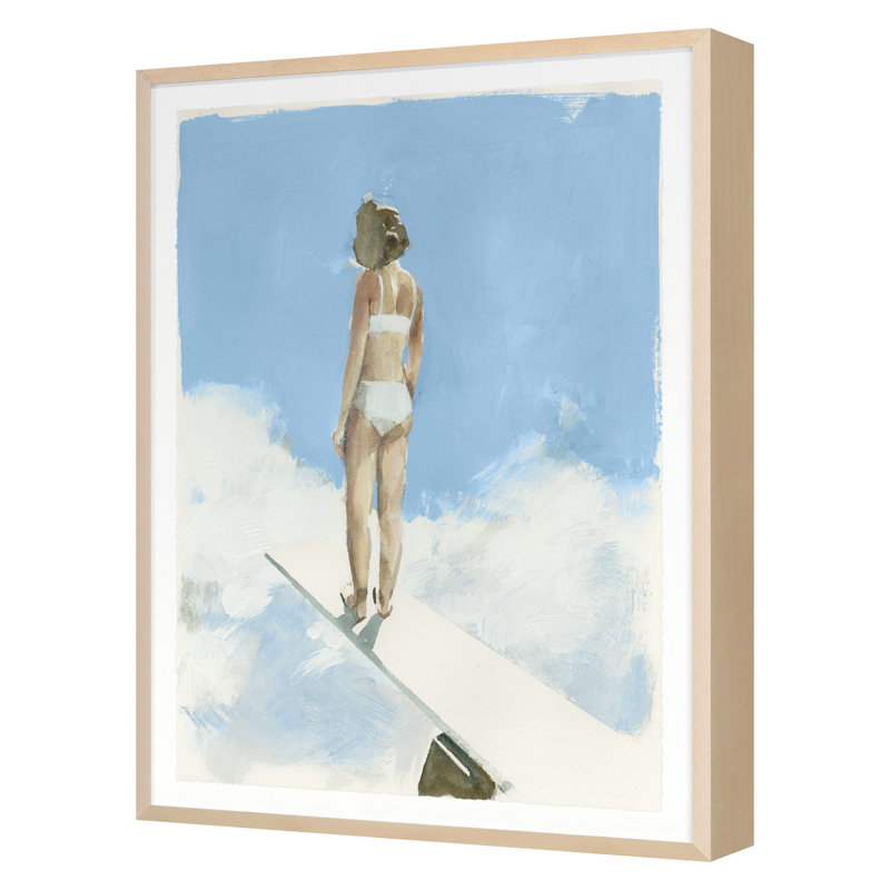 Float On 3 Print by PC Ngo, 24" H x 18" W x 2" D, Maple Framed