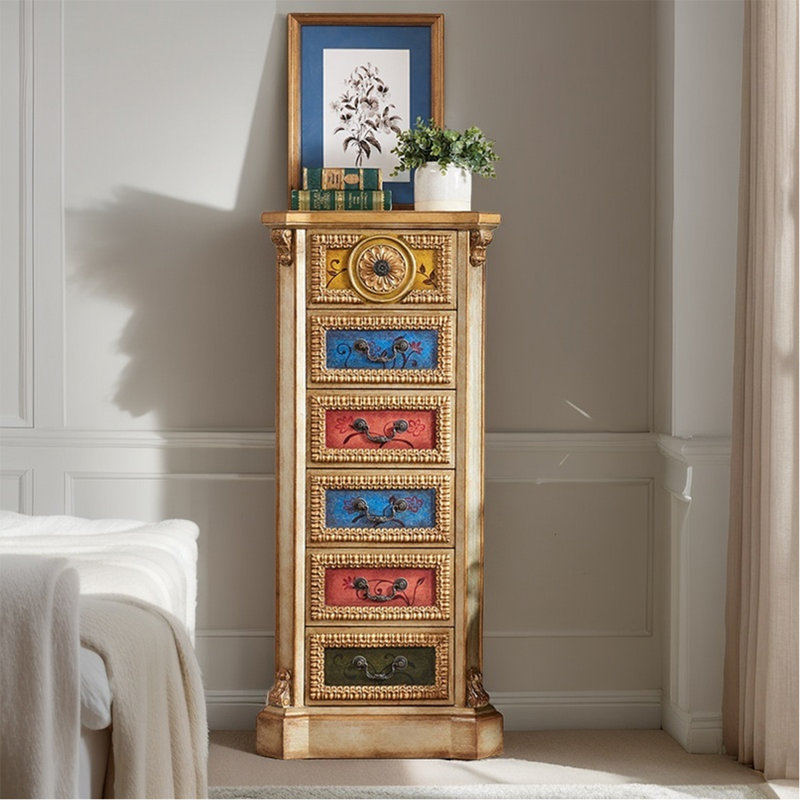 Commode décorative peinte de style campagne américaine