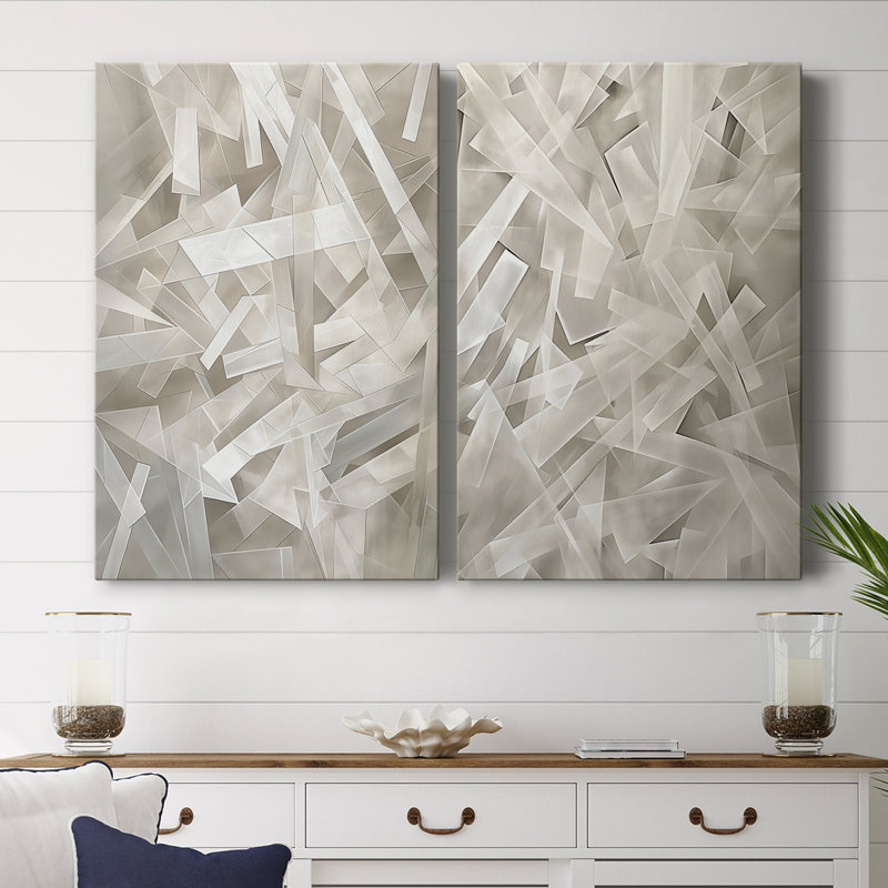 ABSTRACT Series LV - Toile tendue avec châssis de qualité supérieure - Prêt à être accroché