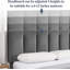 3 Pieces Bedroom Set, Bed Frame with Velvet Upholstered Headboard, Platform Bed Frame and 2 Nightstands with Drawer, No Box Spring Needed-129196220