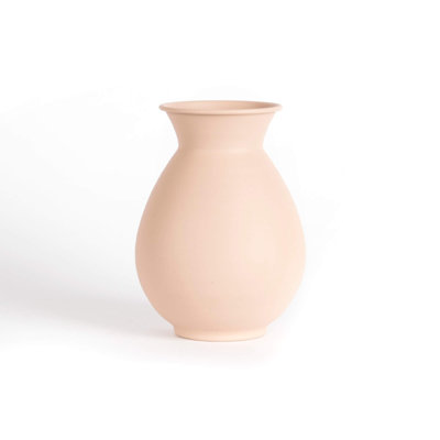 PETIT Vase en métal argile claire