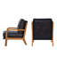 Chaises d'appoint rembourrées, fauteuils en bois métallisé-807146281-807146280