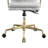 Stylish Swivel Office Chair In Vintage White With Foam Padding For Optimal Comfort Metal Frame And Adjustable Seat Height