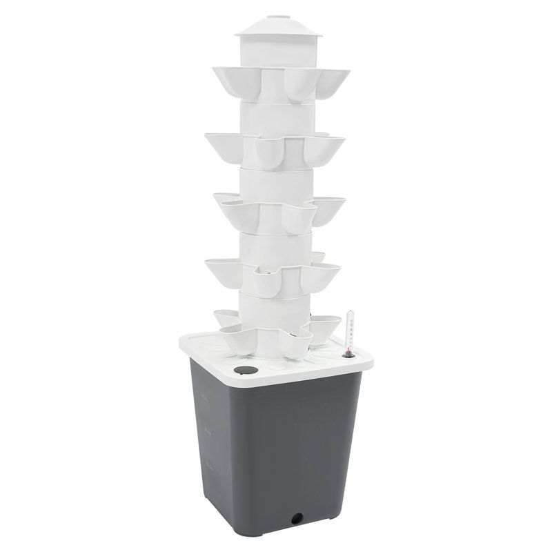 25-Pod Hydroponic Mechanism Hydroponic Growing Kit, Gray