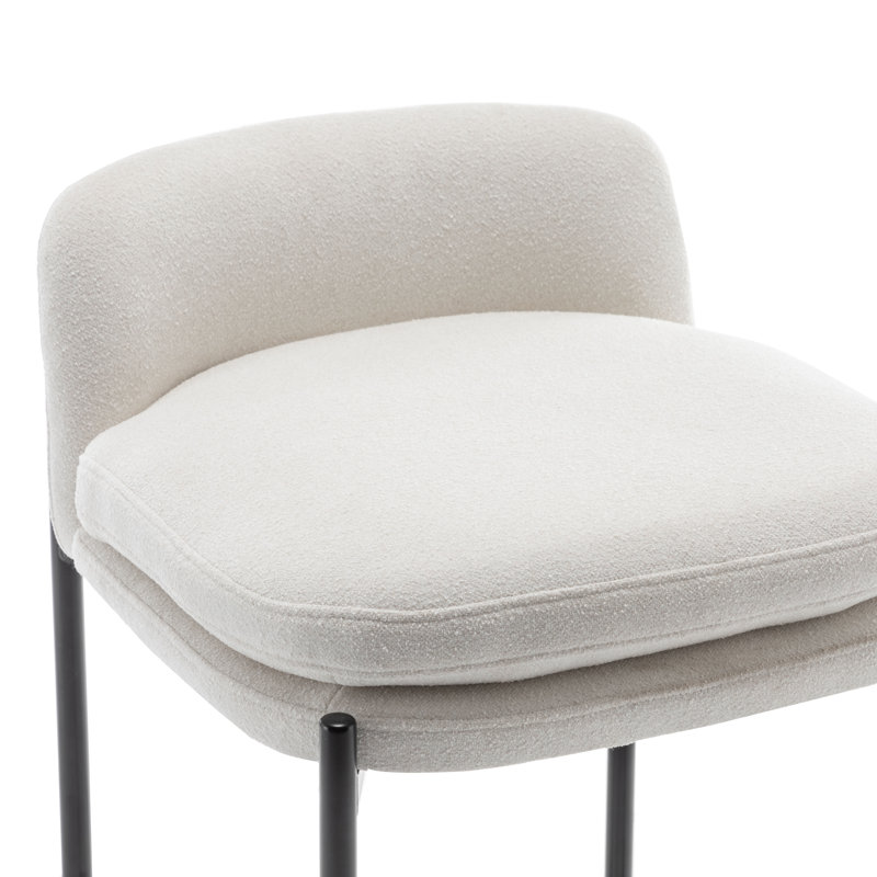 Tabouret de comptoir rembourré avec repose-pieds Sykesville