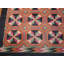 Antique Navajo Mexico Flat Weave Rug