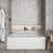 Streamline 60 in. x 30 in. Acrylic Left-Hand Drain Alcove Bathtub in Glossy White With External Drain-101700367