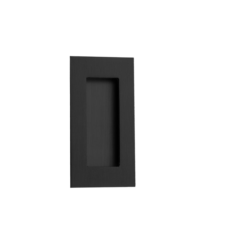 Flush Pull Plate, Satin Black