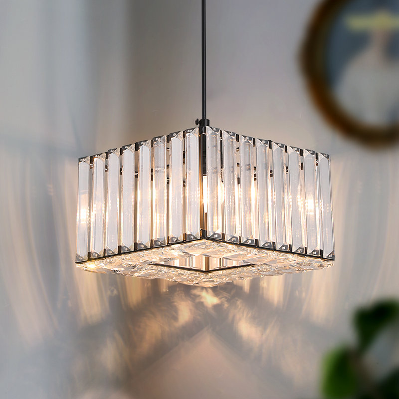 Aiham 1 - Light Square/Rectangle Pendant, Matte Black