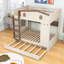 Lit superposé en bois avec lit gigogne et tablettes de rangement, échelle-1347652759-1347652746