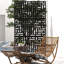 Panneau de clôture en métal 72,5 po x 47,5 po
