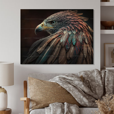 " Macro Colourful Feather Eagle VII "