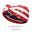 Drapeau du 4 juillet Bandeau noué patriotique à bande étoilée Bandeau non absorbant la transpiration pour le yoga