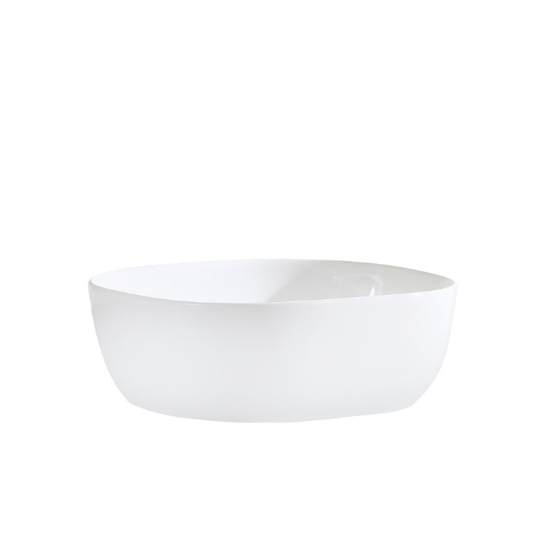 Ceramic Vitreous China Square Vessel Bathroom Sink
