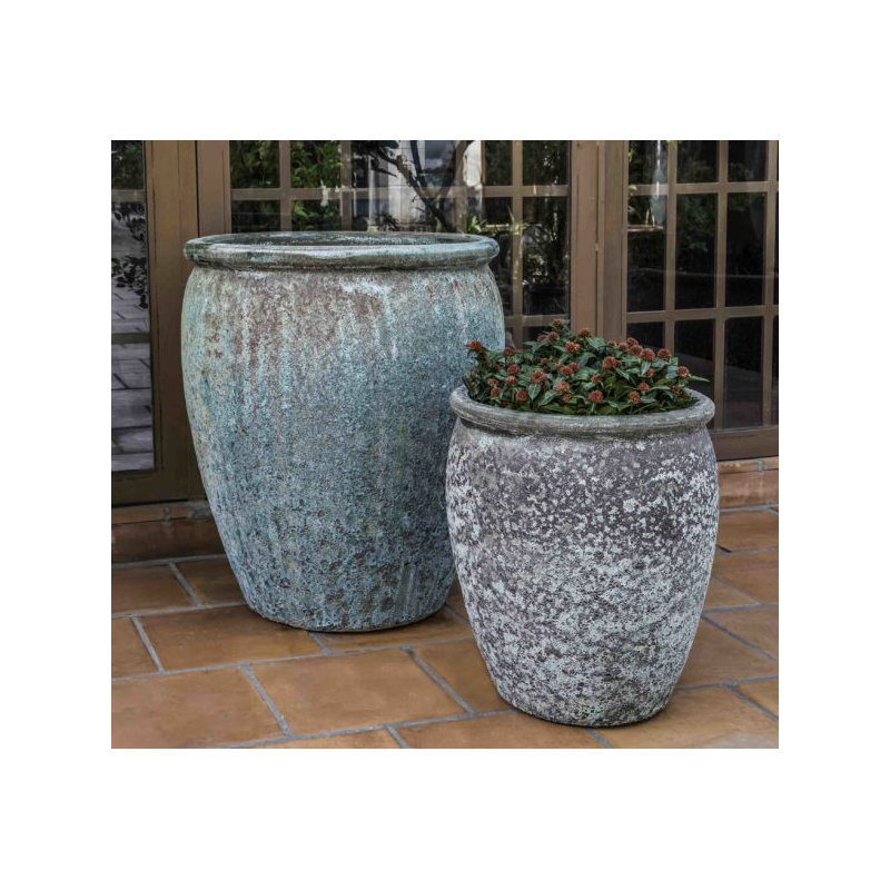Paraiso Handmade Planter, Verdigris