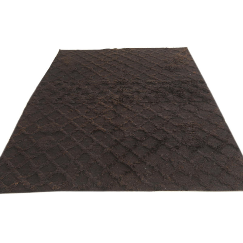 6 Ft Square Philip Dark Brown Rug