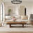 47"Modern Wood Coffee Table, Rectangler Sled Coffee Table for Livingroom-460332410