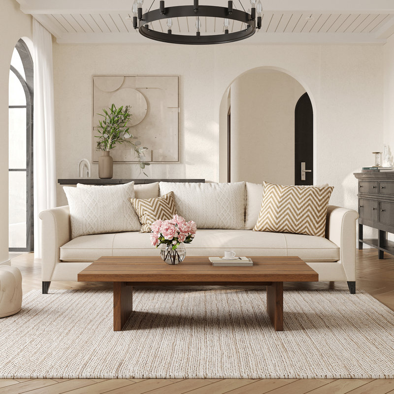 47" Modern Wood Coffee Table for Living Room | Sled Design