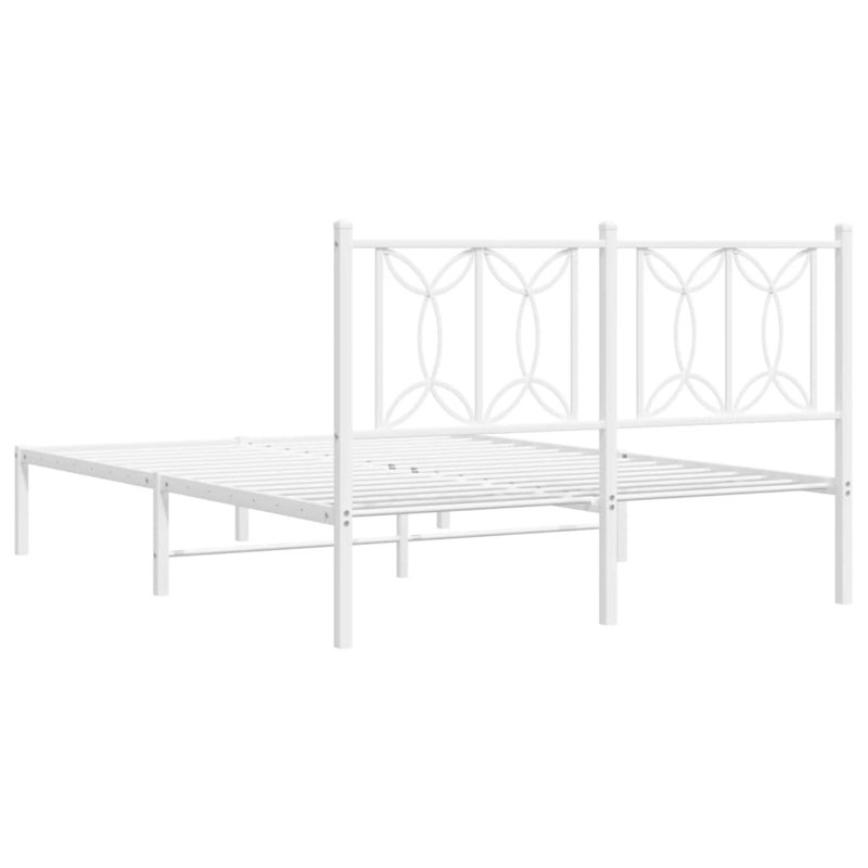 Gonzales Bed Frame, European Single (90 x 200cm), White