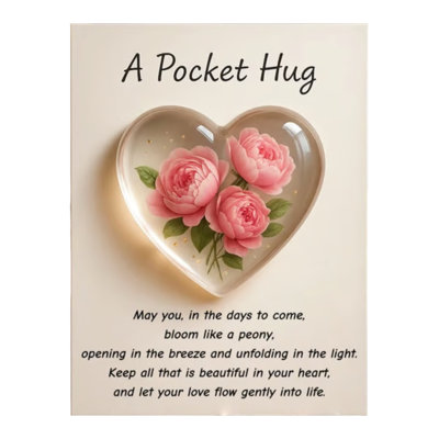 A Gift Card With A Flowered Pocket