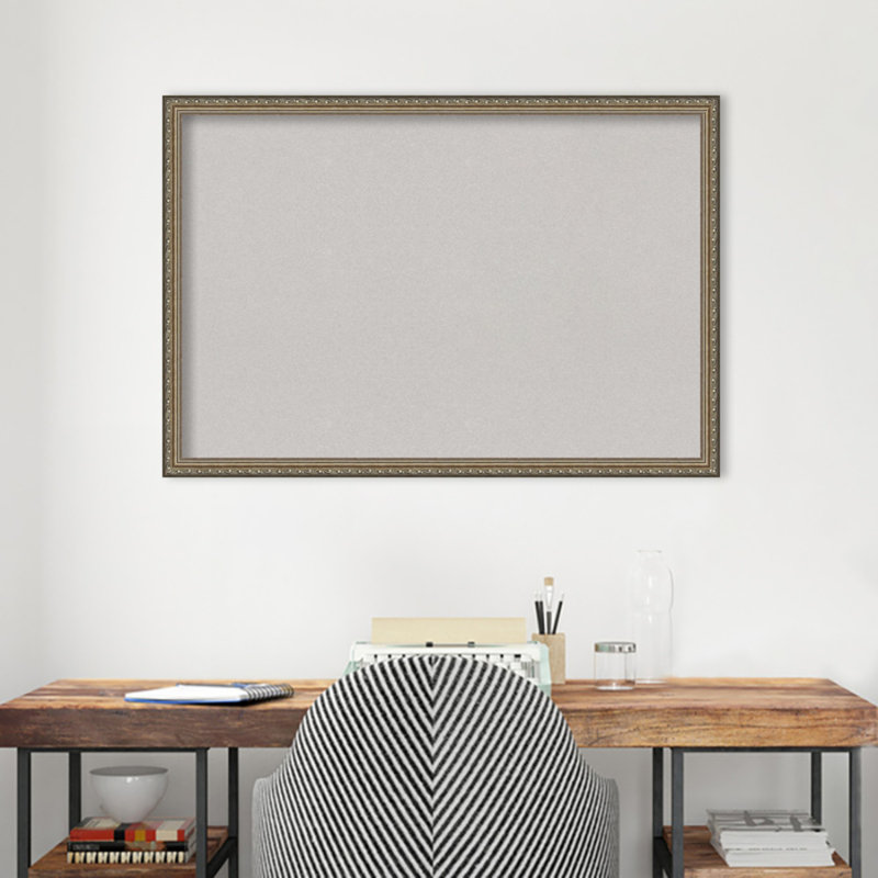 Amanti Art No Cork Wood Bulletin Board, 26" x 38"