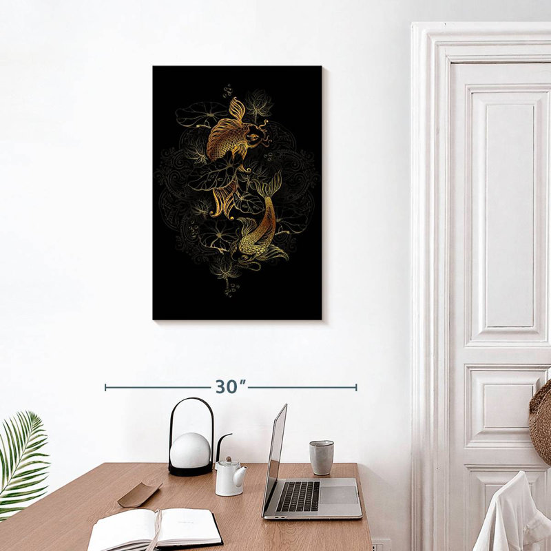 Brampt Golden Koi, 30" H x 20" W