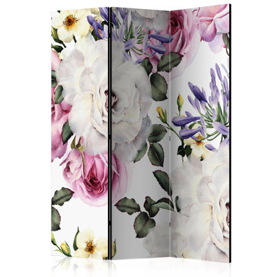 135cm W x 172cm H 3 - Panel Wood Folding Room Divider