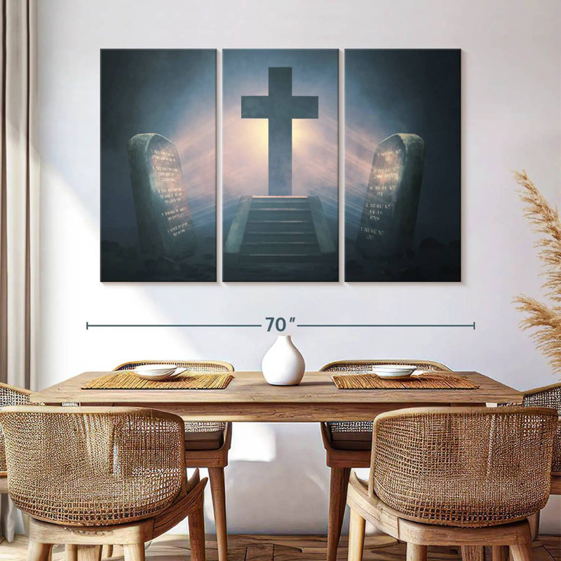 Adella Divine Cross, 42" H x 65" W