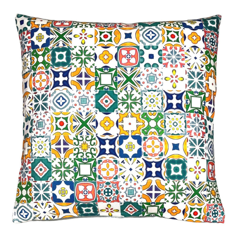 Bassiru Geometric Square Euro Cushion Cover